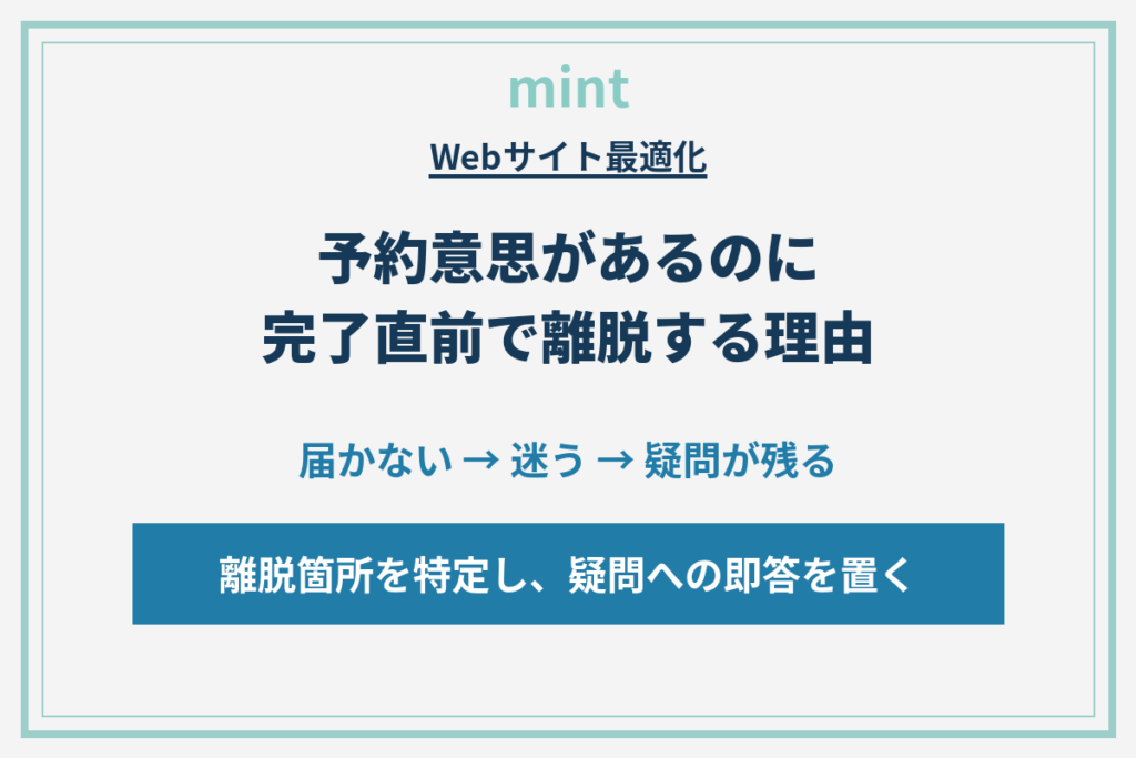 ホテル公式サイトの予約完了率を上げる｜離脱の3段階と即答の設計